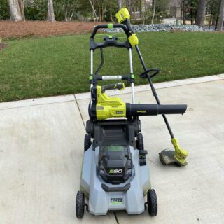 battery-operated lawn mower